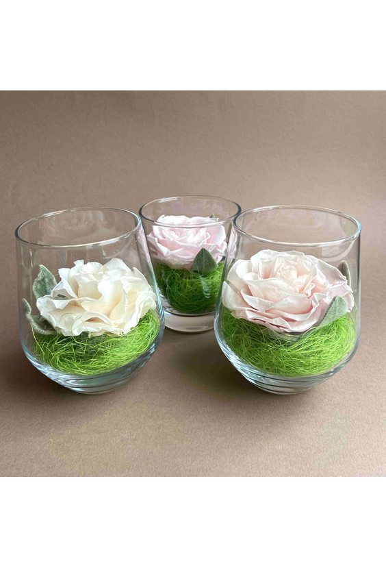 Роза в стаканчике (стаб. цветы)   - Бесплатная доставка цветов и букетов в Самаре. Заказ цветов онлайн, любой способ оплаты