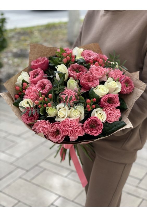 Букет "Шикарный комплимент"  Гвоздика - Бесплатная доставка цветов и букетов в Самаре. Заказ цветов онлайн, любой способ оплаты