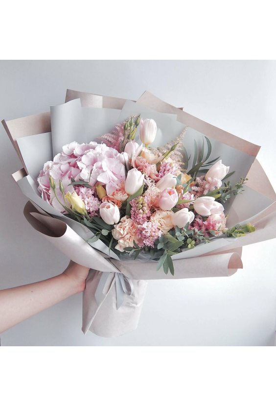 Букет «Весеннее чувство»  Тюльпаны - Бесплатная доставка цветов и букетов в Самаре. Заказ цветов онлайн, любой способ оплаты