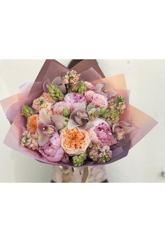 Букет «Благородный вкус»  Пионы - Бесплатная доставка цветов и букетов в Самаре. Заказ цветов онлайн, любой способ оплаты