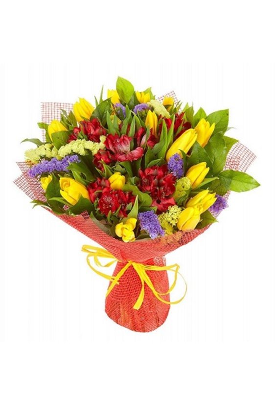 Букет "Паттайя"  Тюльпаны - Бесплатная доставка цветов и букетов в Самаре. Заказ цветов онлайн, любой способ оплаты