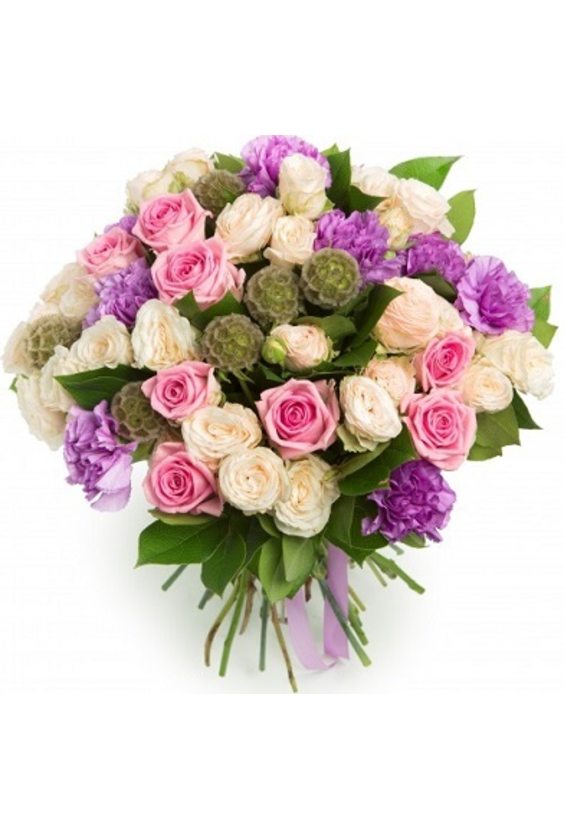 Букет "Парижская ночь"  Гвоздика - Бесплатная доставка цветов и букетов в Самаре. Заказ цветов онлайн, любой способ оплаты