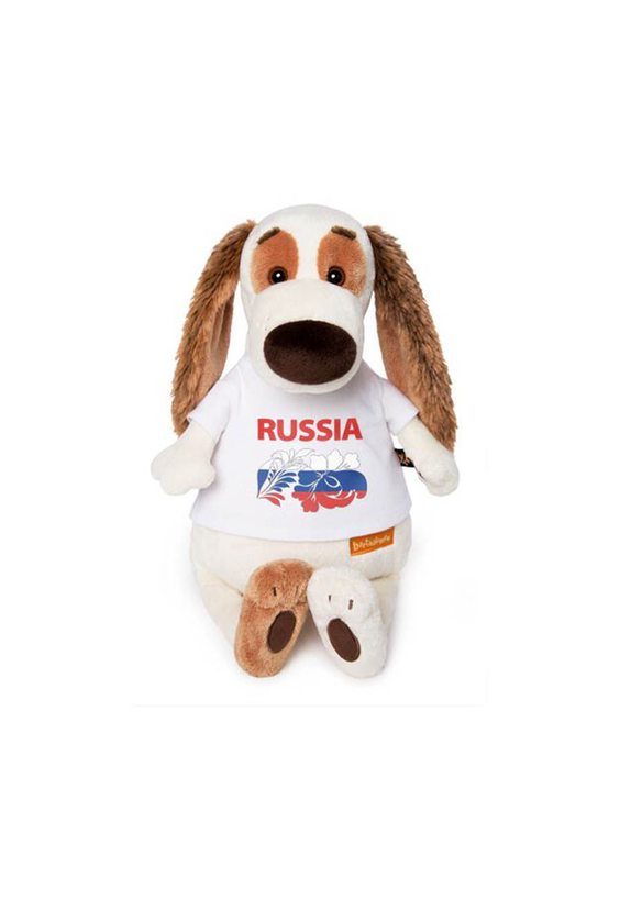 Бартоломей в футболке с принтом "Россия"   - Бесплатная доставка цветов и букетов в Самаре. Заказ цветов онлайн, любой способ оплаты