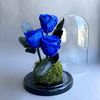 Клош «Синий иней» (стаб. цветы)