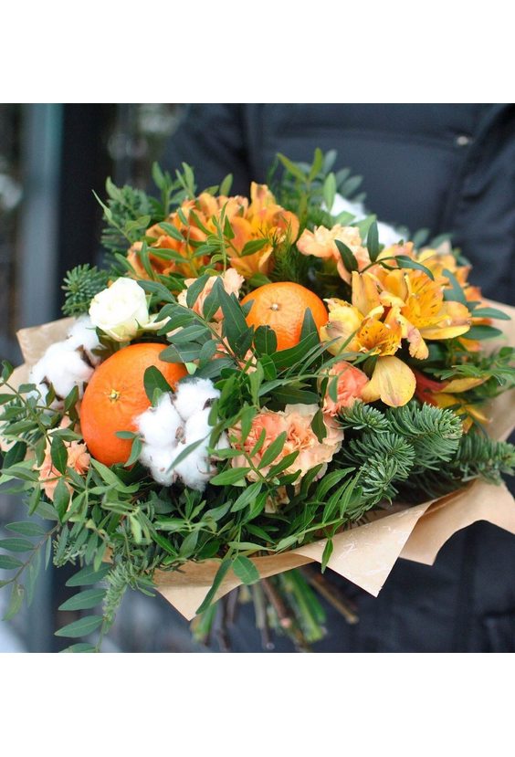 Букет "Happy new year"    - Бесплатная доставка цветов и букетов в Самаре. Заказ цветов онлайн, любой способ оплаты