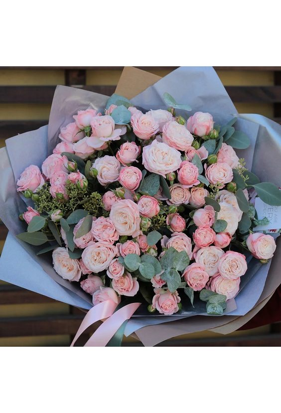 Букет пионовидных роз  STANDART Букеты (до 3000) - Бесплатная доставка цветов и букетов в Самаре. Заказ цветов онлайн, любой способ оплаты