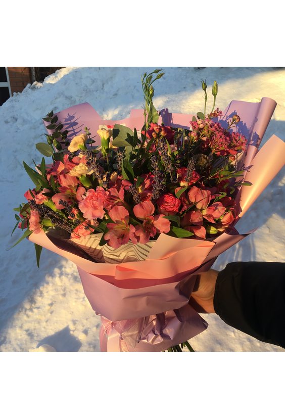 Букет "Лавандовая нежность"   Бесплатная доставка цветов и букетов в Самаре.