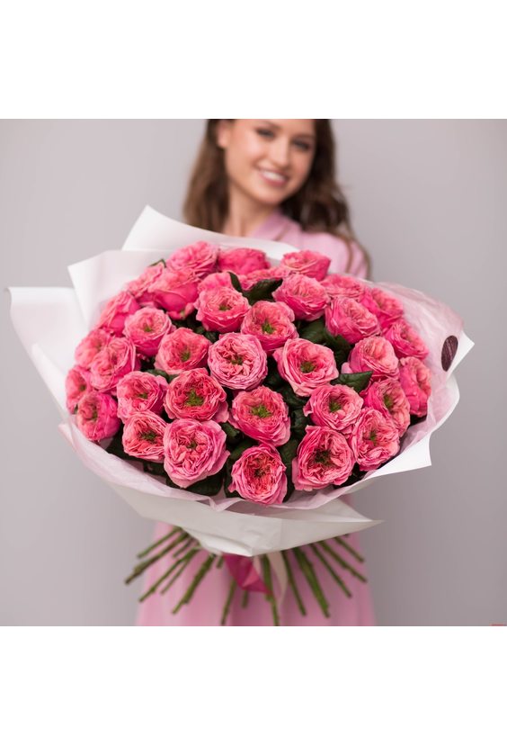 51 пионовидная роза   - Бесплатная доставка цветов и букетов в Самаре. Заказ цветов онлайн, любой способ оплаты