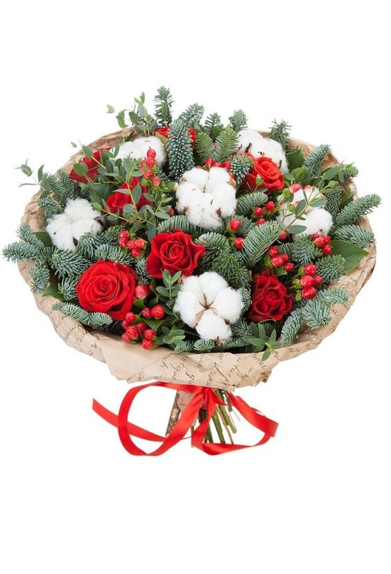Букет «Зима»    - Бесплатная доставка цветов и букетов в Самаре. Заказ цветов онлайн, любой способ оплаты