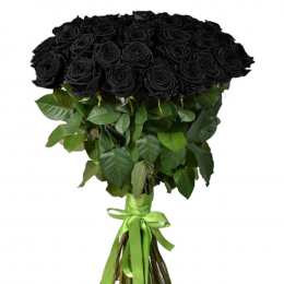 25 чёрных роз 