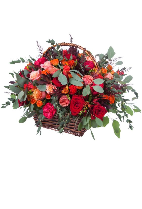 Корзина «Восторг»  Композиции - Бесплатная доставка цветов и букетов в Самаре. Заказ цветов онлайн, любой способ оплаты