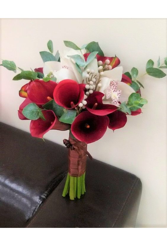  - Букет невесты «Оттенок страсти» в интернет-магазине Цветник 63 - доставка цветов в Самаре круглосуточно