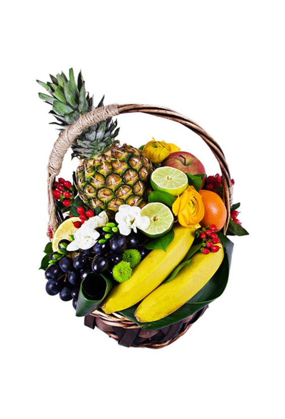 Корзина фруктов "Фруктовое удовольствие"  Букеты - Бесплатная доставка цветов и букетов в Самаре. Заказ цветов онлайн, любой способ оплаты
