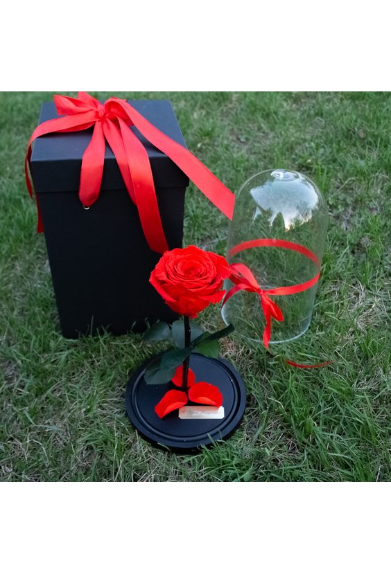 2 - Вау-коробка для розы в колбе в интернет-магазине Цветник 63 - доставка цветов в Самаре круглосуточно