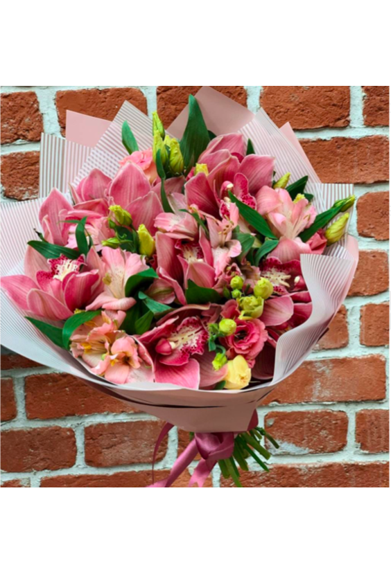Букет "Розовая сказка"  ЦВЕТЫ - Бесплатная доставка цветов и букетов в Самаре. Заказ цветов онлайн, любой способ оплаты