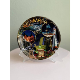 Сувенирная тарелка «Ночная Самара», 13 см