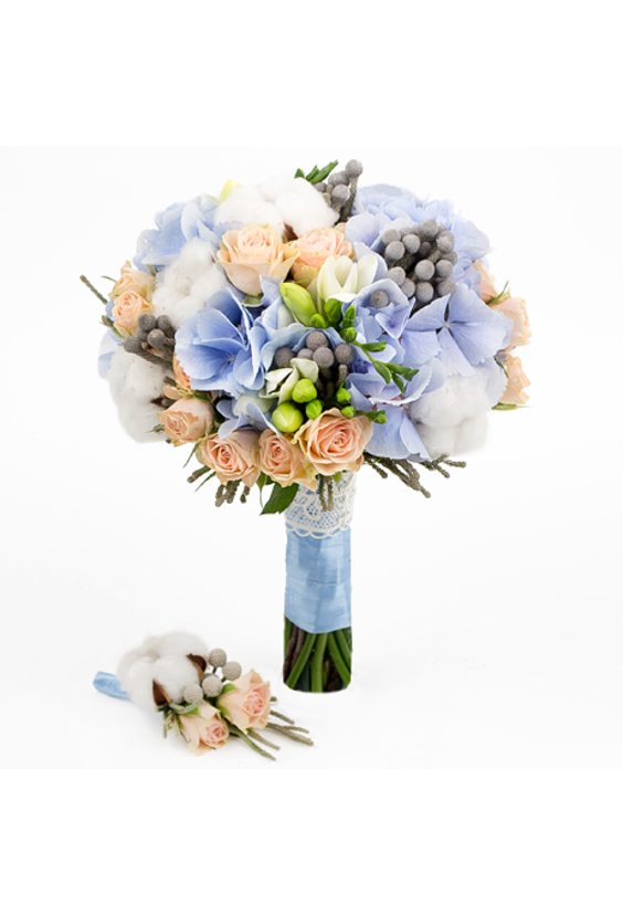 Свадебный букет № 55  Свадебные букеты - Бесплатная доставка цветов и букетов в Самаре. Заказ цветов онлайн, любой способ оплаты