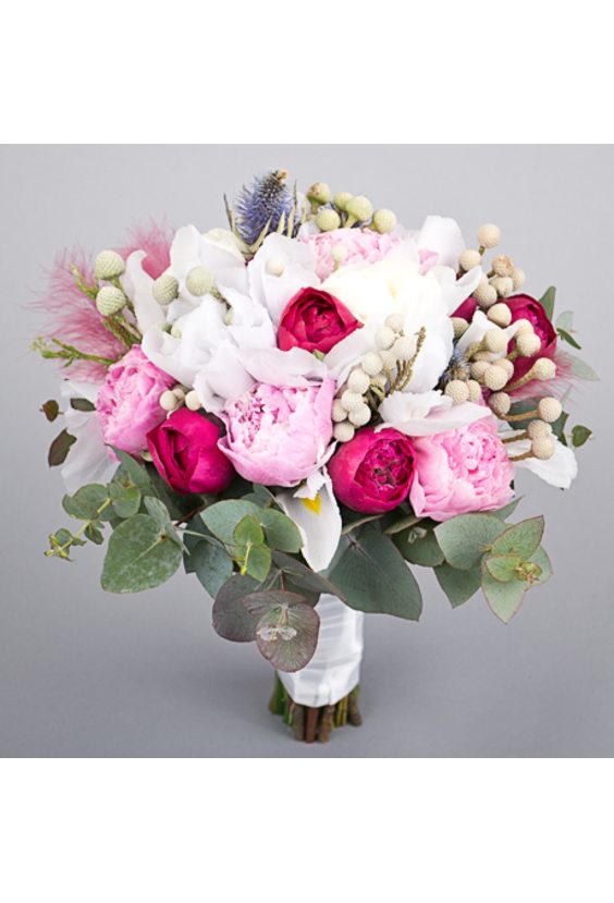 Свадебный букет № 58  Букеты - Бесплатная доставка цветов и букетов в Самаре. Заказ цветов онлайн, любой способ оплаты