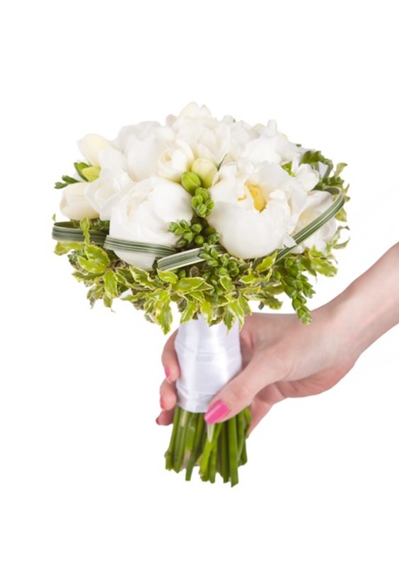 Свадебный букет № 66  Свадебные букеты - Бесплатная доставка цветов и букетов в Самаре. Заказ цветов онлайн, любой способ оплаты