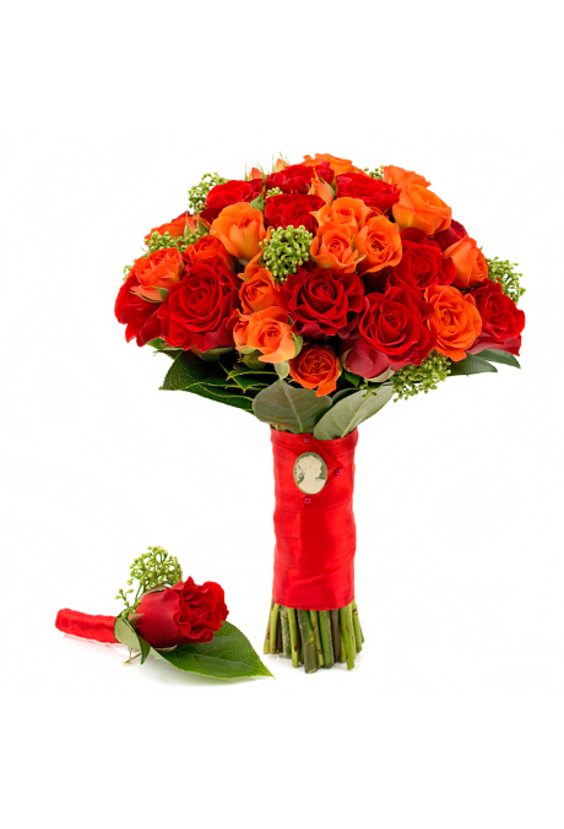 Свадебный букет № 89  Букеты - Бесплатная доставка цветов и букетов в Самаре. Заказ цветов онлайн, любой способ оплаты