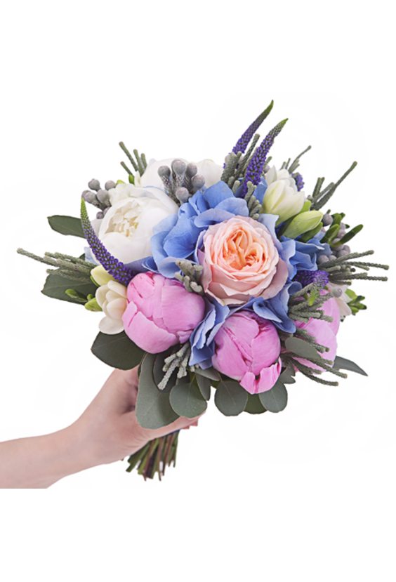 Свадебный букет № 95  Букеты - Бесплатная доставка цветов и букетов в Самаре. Заказ цветов онлайн, любой способ оплаты