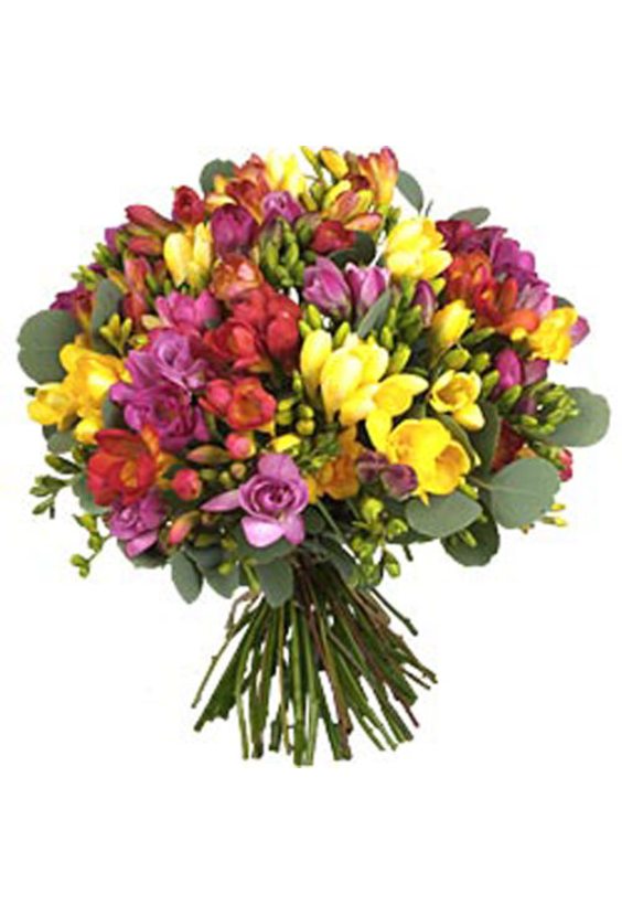 Букет из фрезии    - Бесплатная доставка цветов и букетов в Самаре. Заказ цветов онлайн, любой способ оплаты