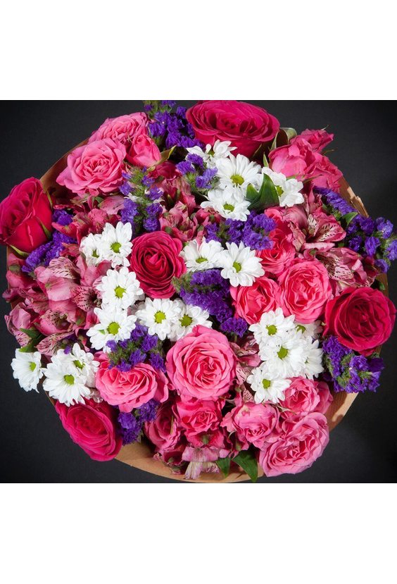 Букет Розовый вечер   - Бесплатная доставка цветов и букетов в Самаре. Заказ цветов онлайн, любой способ оплаты