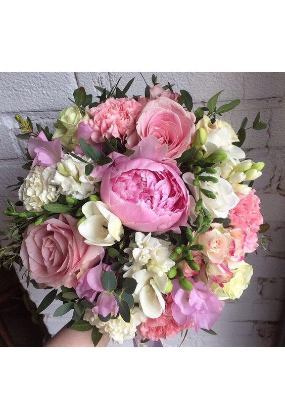  - Букет "Розовое настроение" в интернет-магазине Цветник 63 - доставка цветов в Самаре круглосуточно