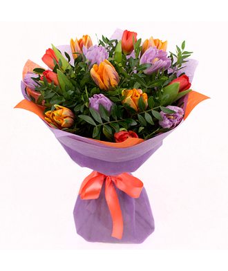 Букет тюльпанов «Яркие красоты»
