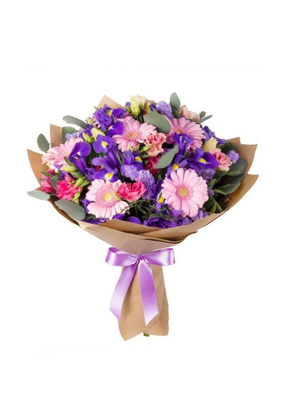  - Букет с Герберами №1 в интернет-магазине Цветник 63 - доставка цветов в Самаре круглосуточно