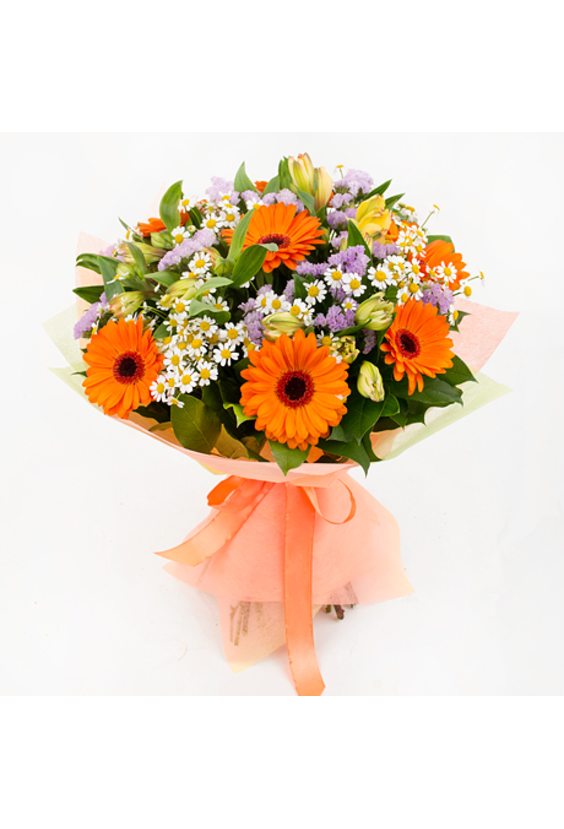 Букет с герберами  PREMIUM Букеты (3000-7000) - Бесплатная доставка цветов и букетов в Самаре. Заказ цветов онлайн, любой способ оплаты