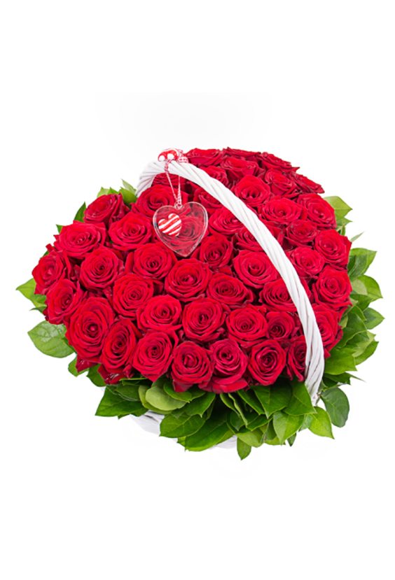 сердце из Роз   - Бесплатная доставка цветов и букетов в Самаре. Заказ цветов онлайн, любой способ оплаты