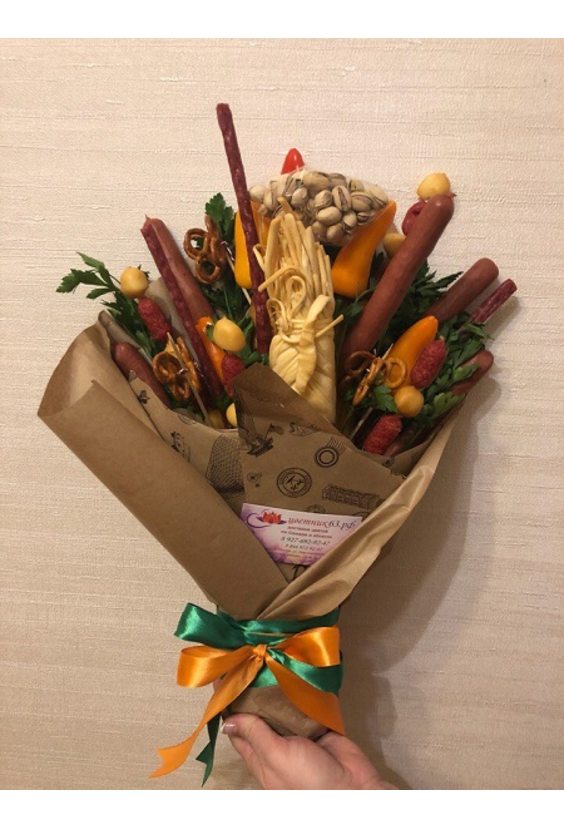 Букет «Мужские сладости»  Подарки - Бесплатная доставка цветов и букетов в Самаре. Заказ цветов онлайн, любой способ оплаты